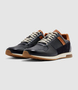 Sneakers marine et camel "Eden" - IZAC