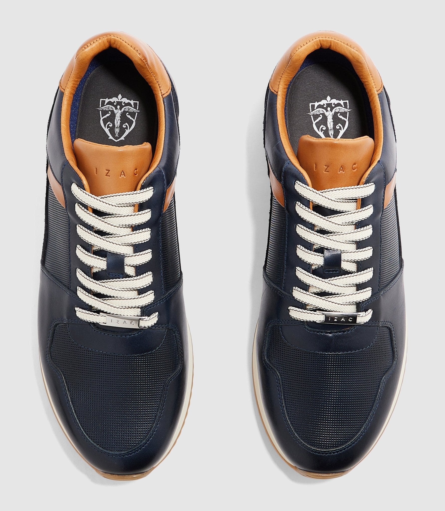 Sneakers marine et camel "Eden" - IZAC