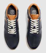 Sneakers marine et camel "Eden" - IZAC