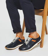 Sneakers marine et camel "Eden" - IZAC