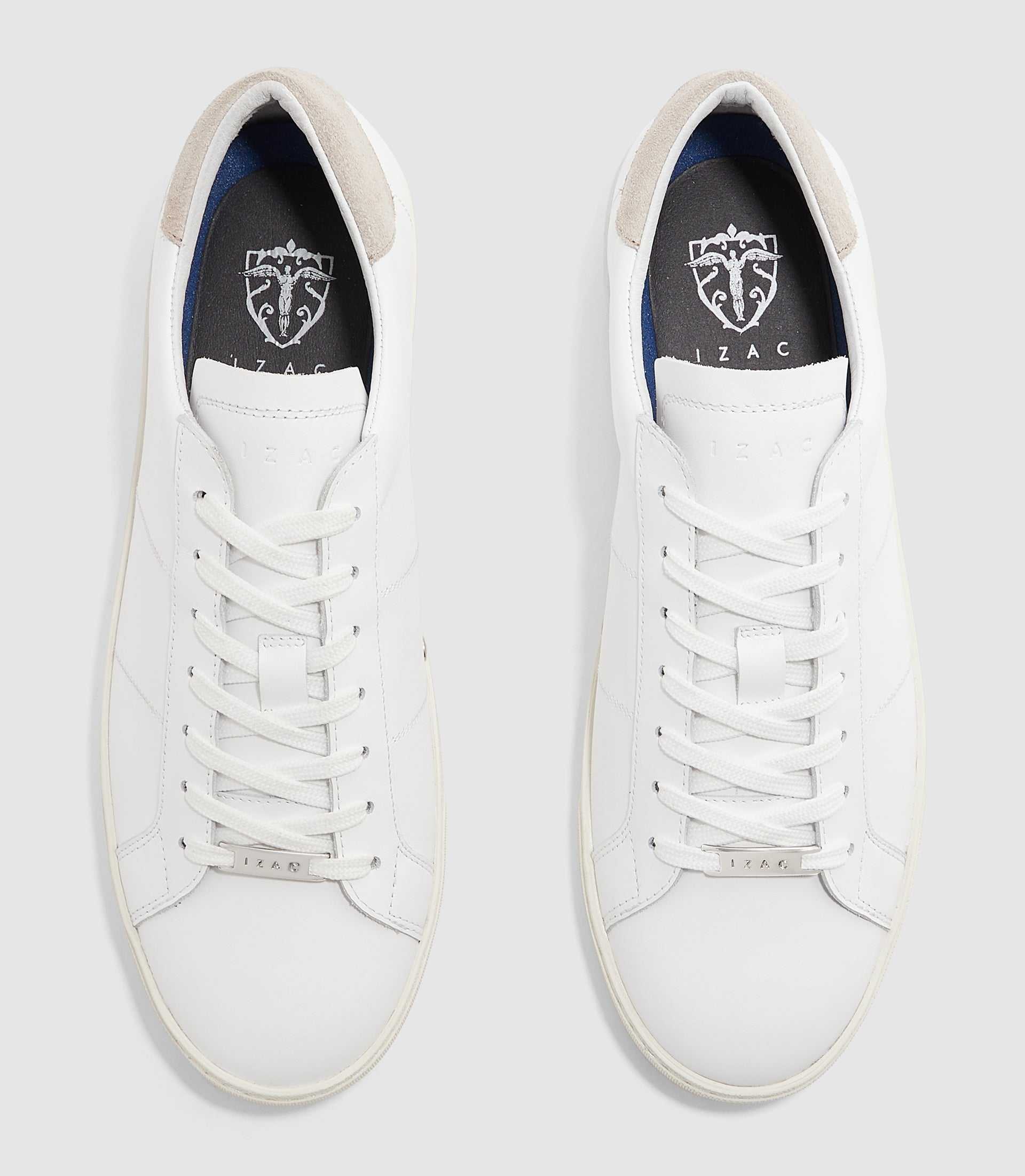 Sneakers blanches et taupe "Elea" - IZAC