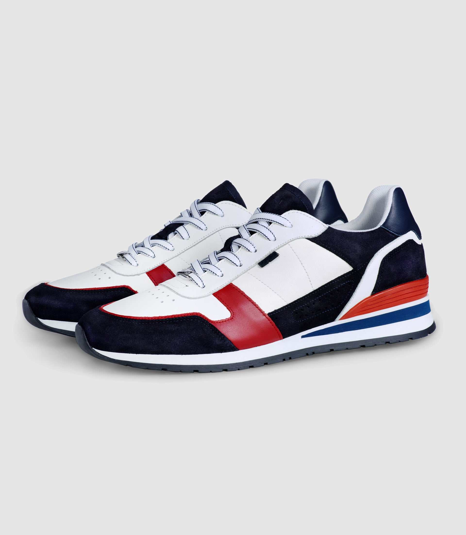 Sneakers marine, rouge et blanche "Elisa" - IZAC