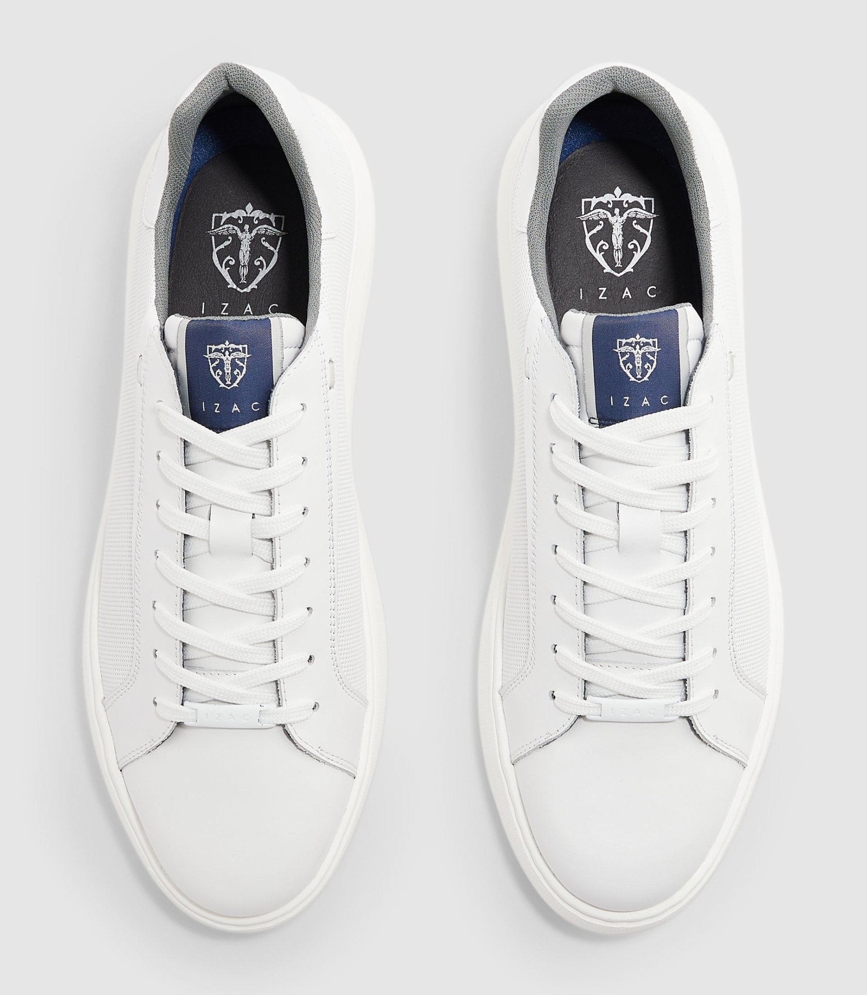 Sneakers en cuir blanche "Elvin" - IZAC