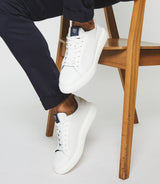 Sneakers en cuir blanche "Elvin" - IZAC