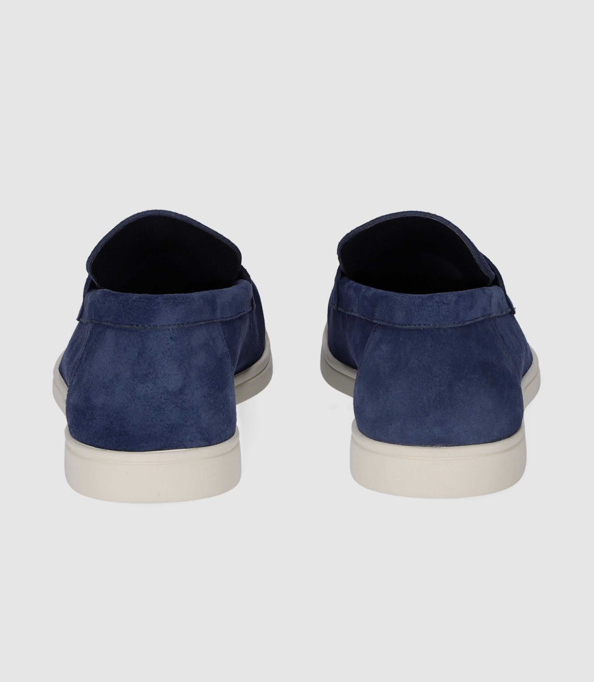Mocassin en cuir bleu "Emile" - IZAC