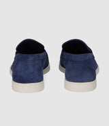 Mocassin en cuir bleu "Emile" - IZAC
