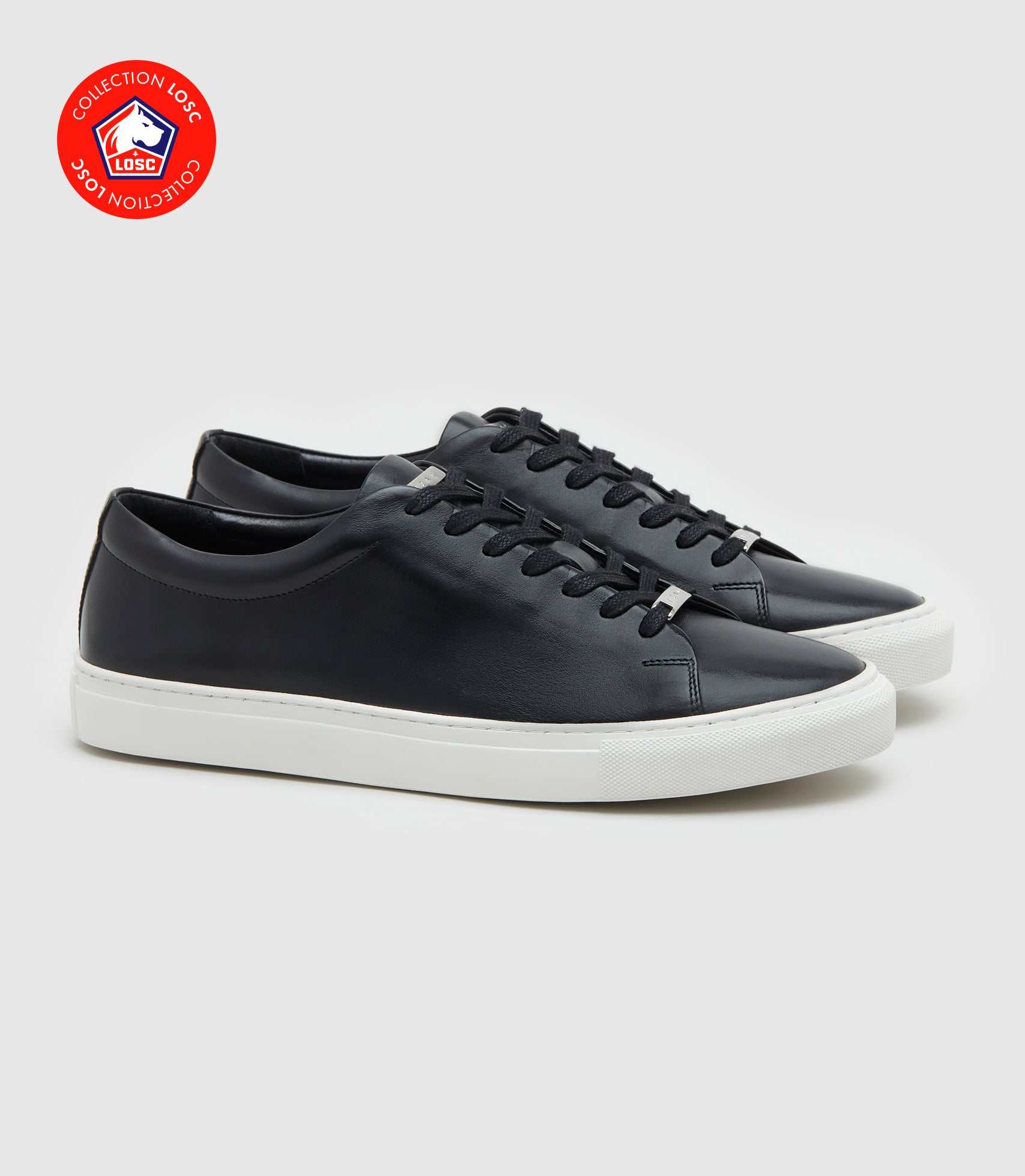 Sneakers en cuir noir "Penny" - IZAC
