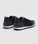 Sneakers bi - matière camouflage marine "Perry" - IZAC