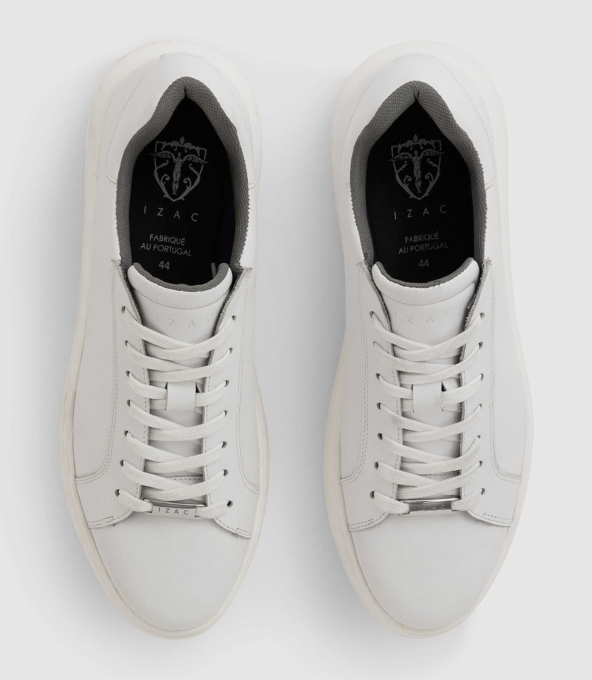 Sneakers en cuir blanche OCTAVIE - IZAC