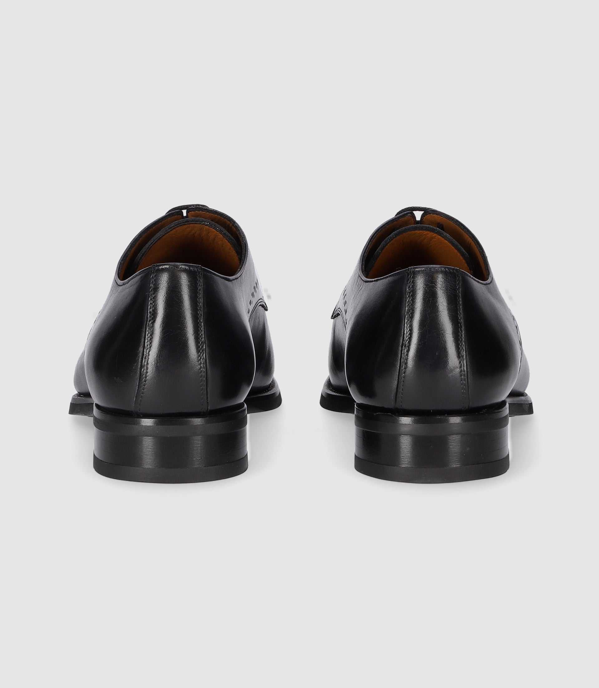 Derby couture en cuir anthracite OCTAVIO - IZAC