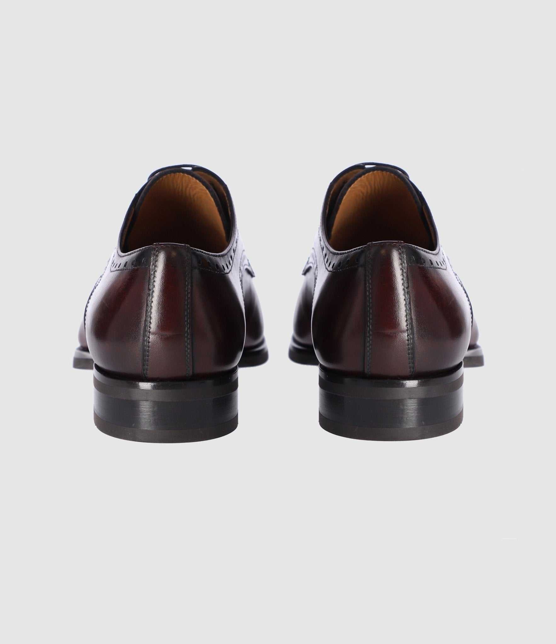 Derby couture en cuir bordeaux OCTAVE - IZAC