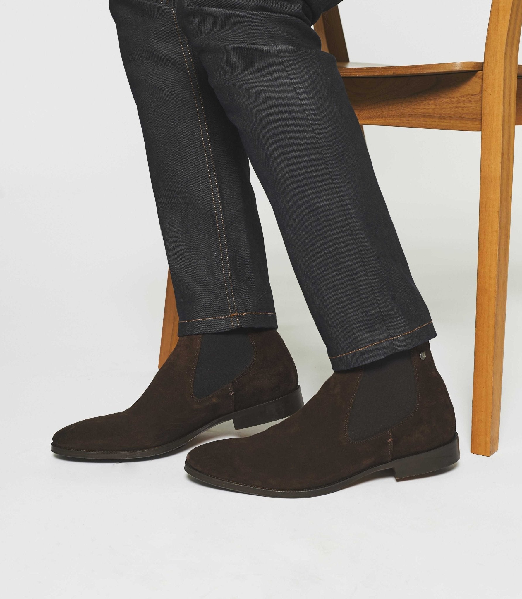 Bottines chelsea suède marron OPHELIEN - IZAC