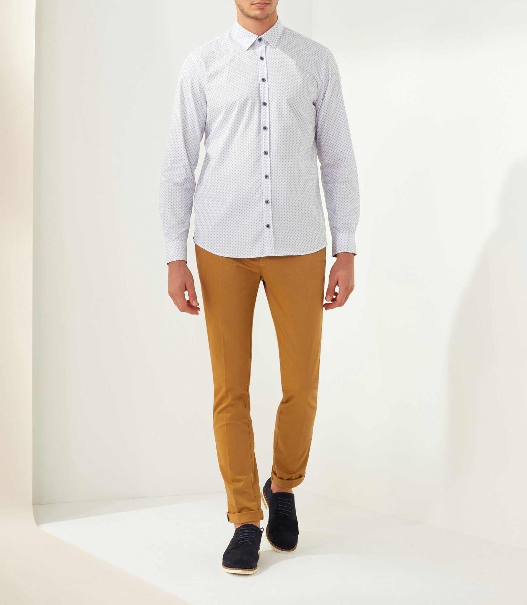Chemise casual marine "Tendre" - IZAC