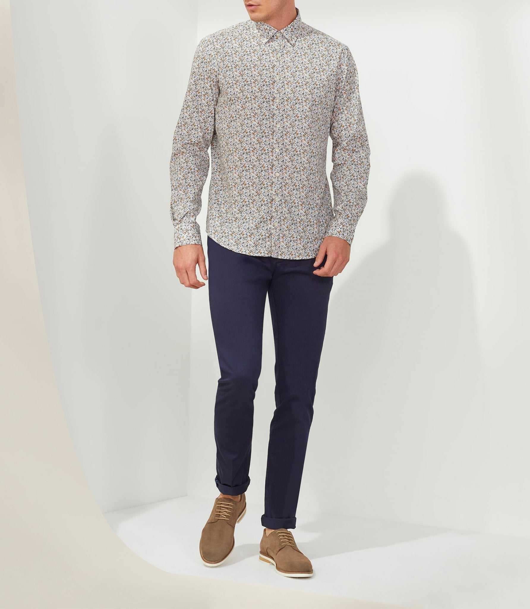 Chemise casual kaki "Tigrane" - IZAC