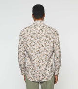 Chemise casual imprimée beige kaki "Kalidor" - IZAC