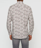 Chemise imprimée beige et kaki "Kayon" - IZAC
