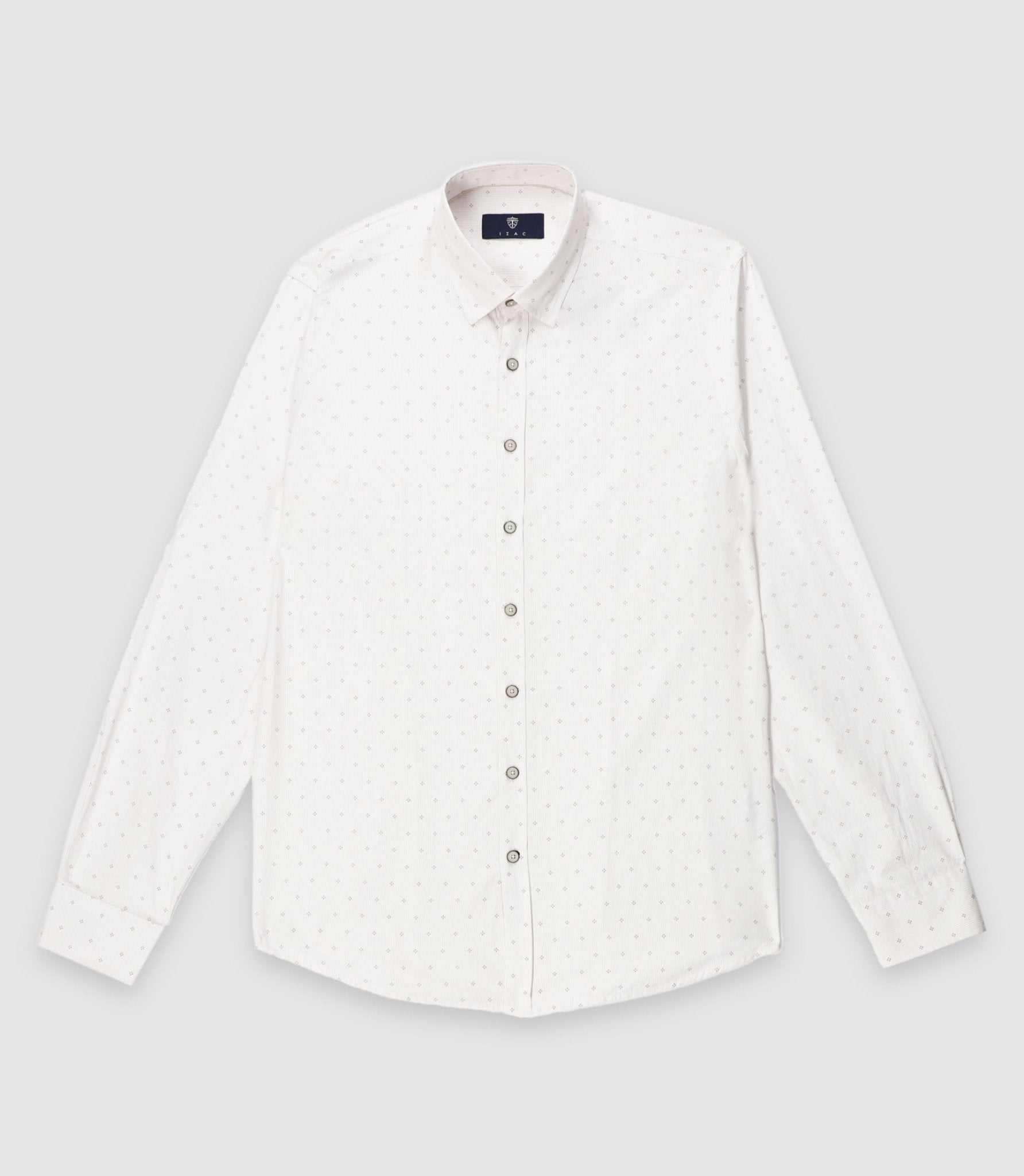 Chemise regular camel et blanche KELLYOUT - IZAC