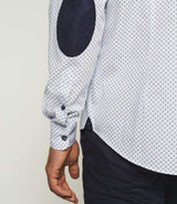 Chemise casual marine et blanche "Kelly" - IZAC