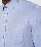Chemise casual bleu ciel "Kento" - IZAC