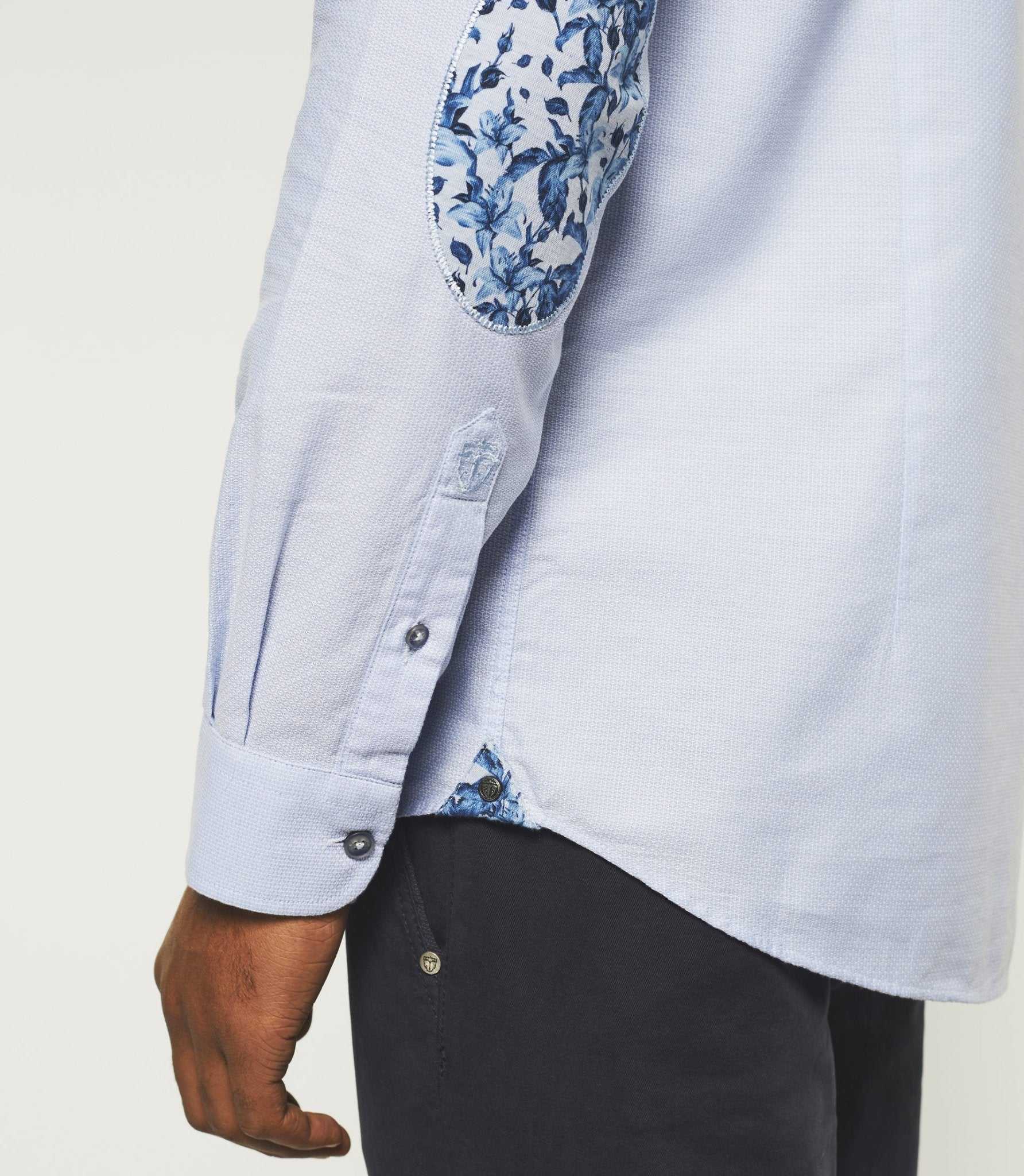 Chemise casual bleu ciel "Keo" - IZAC