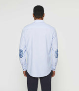 Chemise casual bleu ciel "Keo" - IZAC