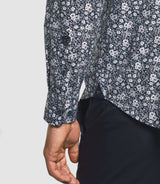 Chemise imprimée marine "Kyle" - IZAC