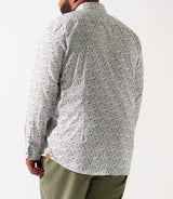 Chemise à imprimé floral blanc et bleu KELYANBT - IZAC
