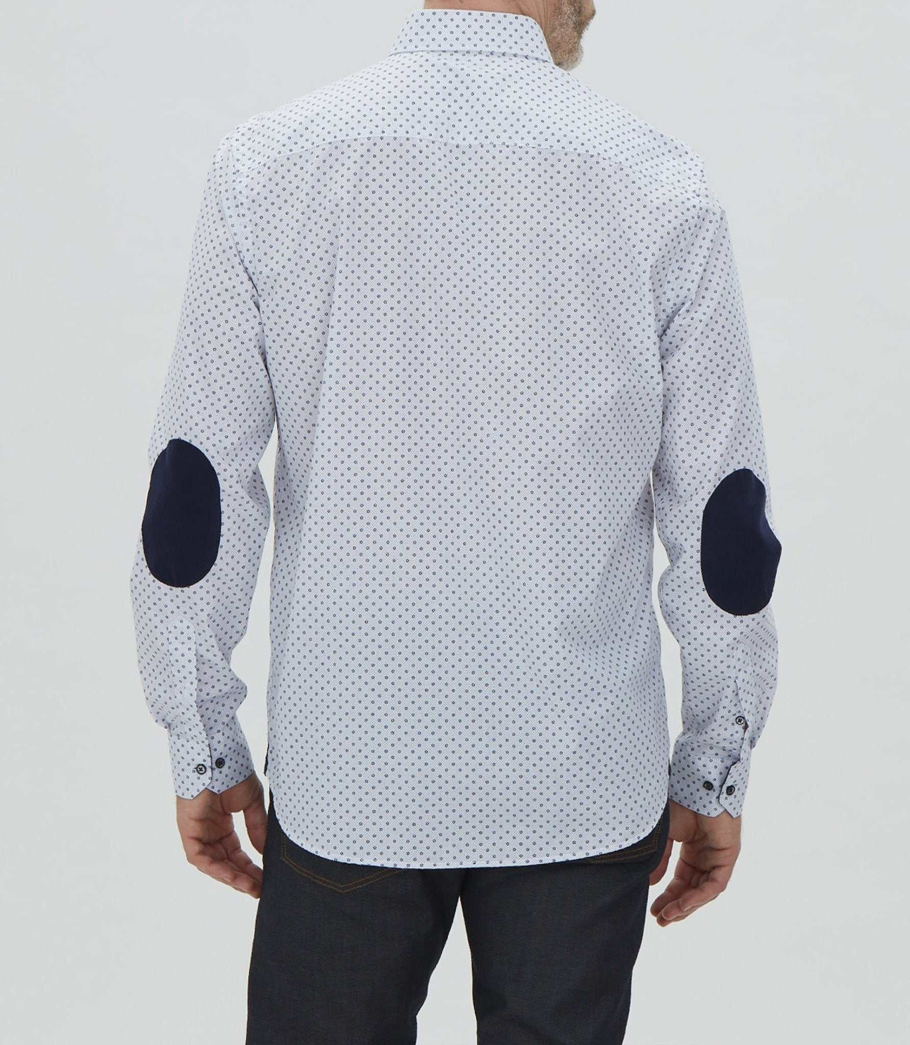 Chemise casual en coton marine "Madi" - IZAC