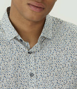 Chemise casual en coton bleu ciel "Maela" - IZAC
