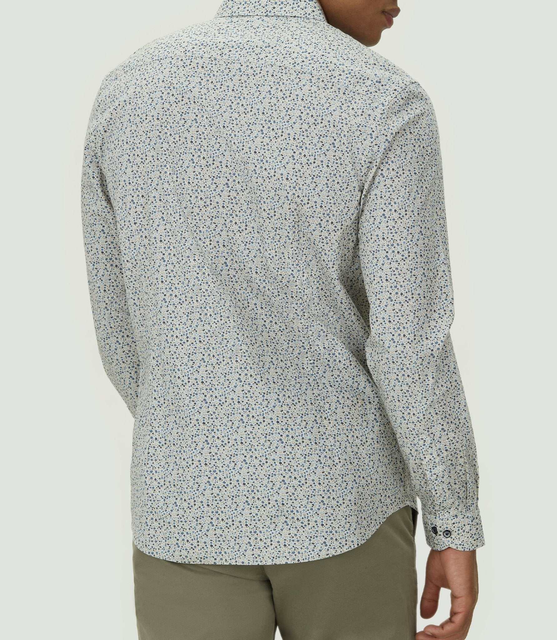 Chemise casual en coton bleu ciel "Maela" - IZAC