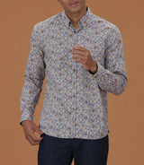 Chemise casual à imprimé marine "Malo" - IZAC