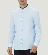 Chemise casual col mao "Marc" - IZAC