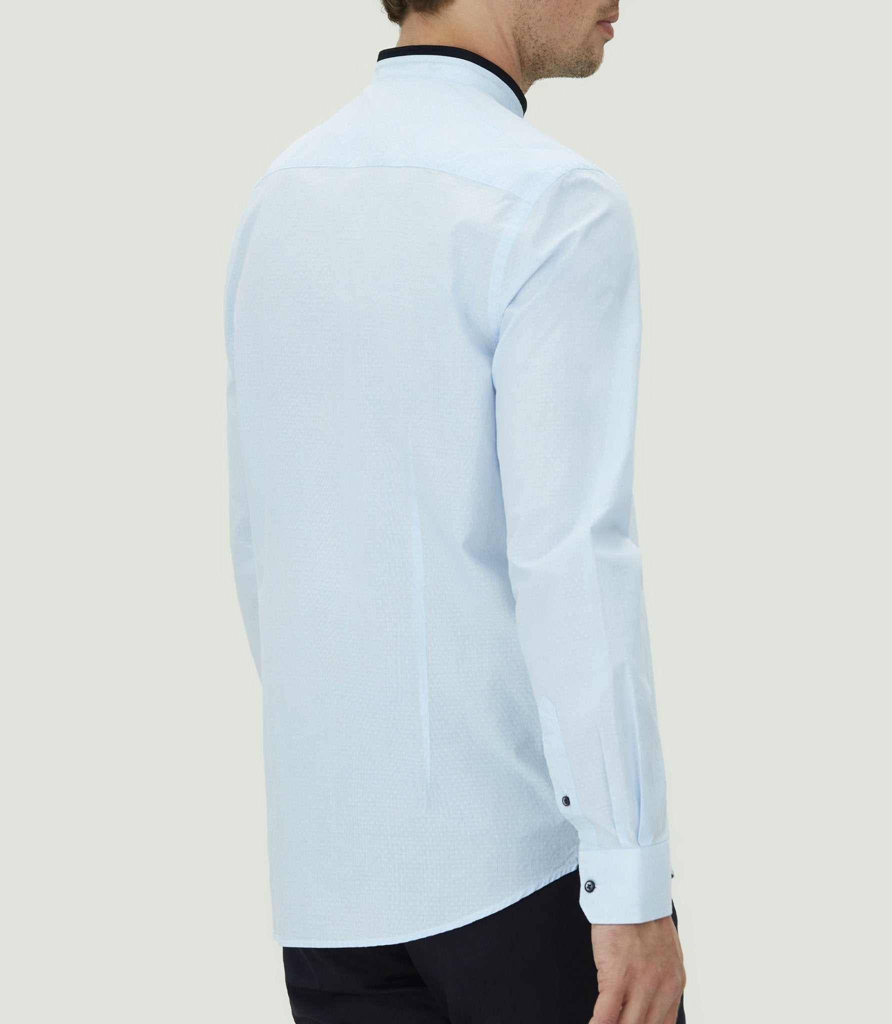 Chemise casual col mao "Marc" - IZAC