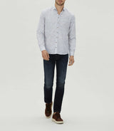 Chemise casual à imprimé bleu ciel "Mignon" - IZAC