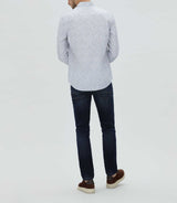 Chemise casual à imprimé bleu ciel "Mignon" - IZAC