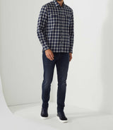 Chemise casual bleu "Adjia" - IZAC