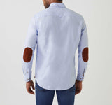 Chemise casual ciel - rouille "Aime" - IZAC