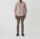 Chemise casual imprimée écru - kaki "Aloha" - IZAC