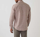 Chemise casual imprimée écru - kaki "Aloha" - IZAC