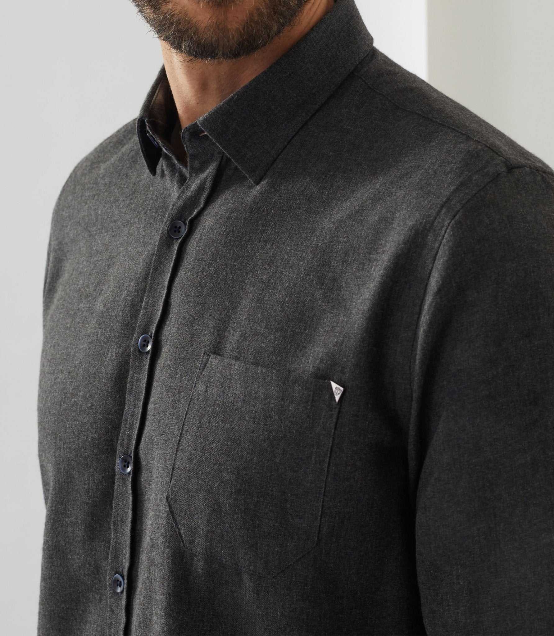 Chemise casual anthracite "Arthur" - IZAC