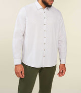 Chemise à rayures blanche et kaki JULESBT - IZAC