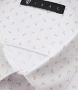 Chemise ville blanche et beige "Difast008" - IZAC