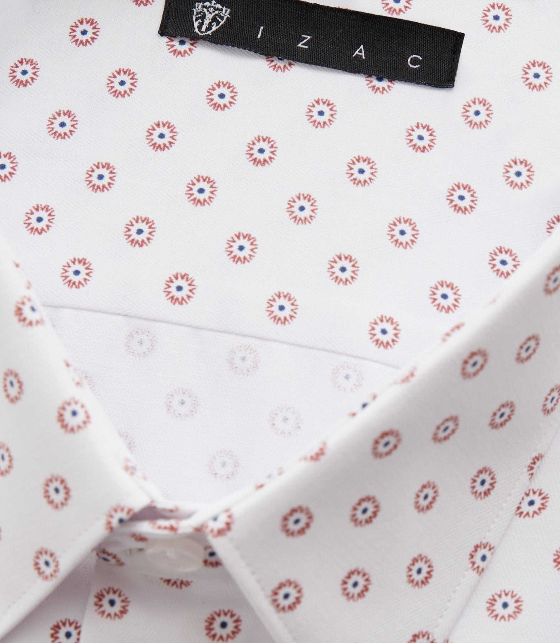 Chemise ville blanche et orange "Difast009" - IZAC