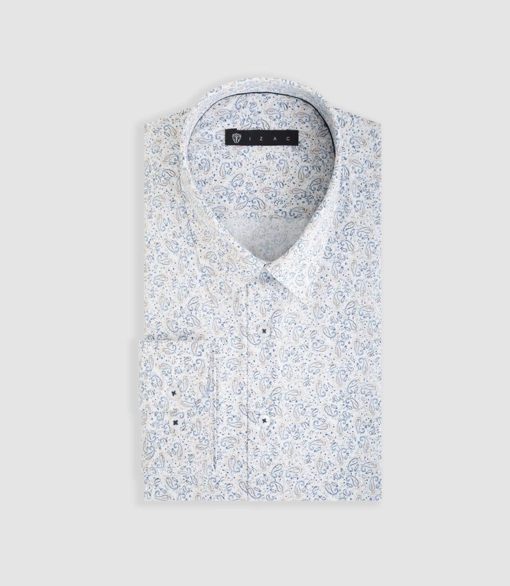 Chemise ville beige "Difast010" - IZAC
