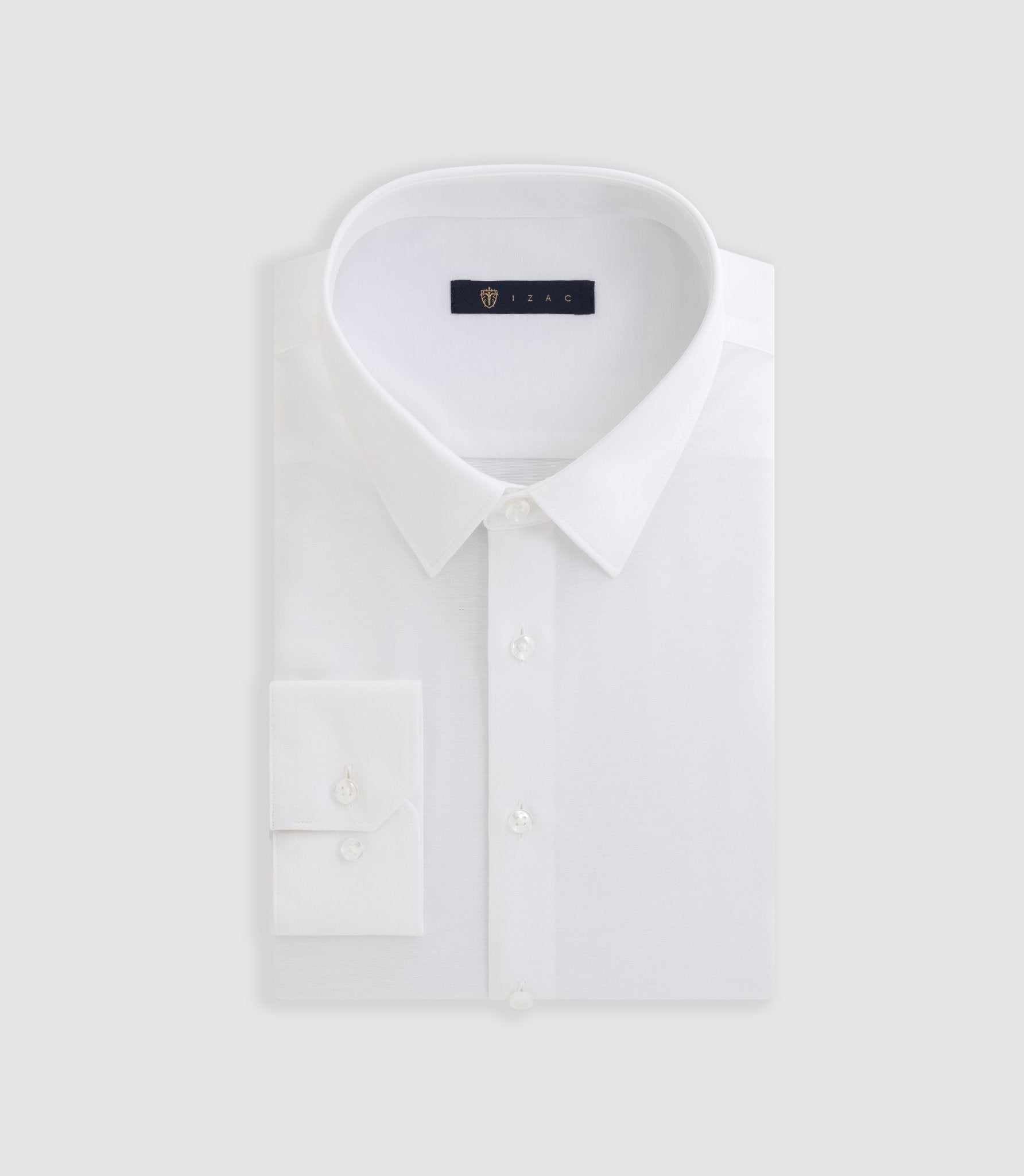 Chemise en jersey de coton blanc "Dylan" - IZAC