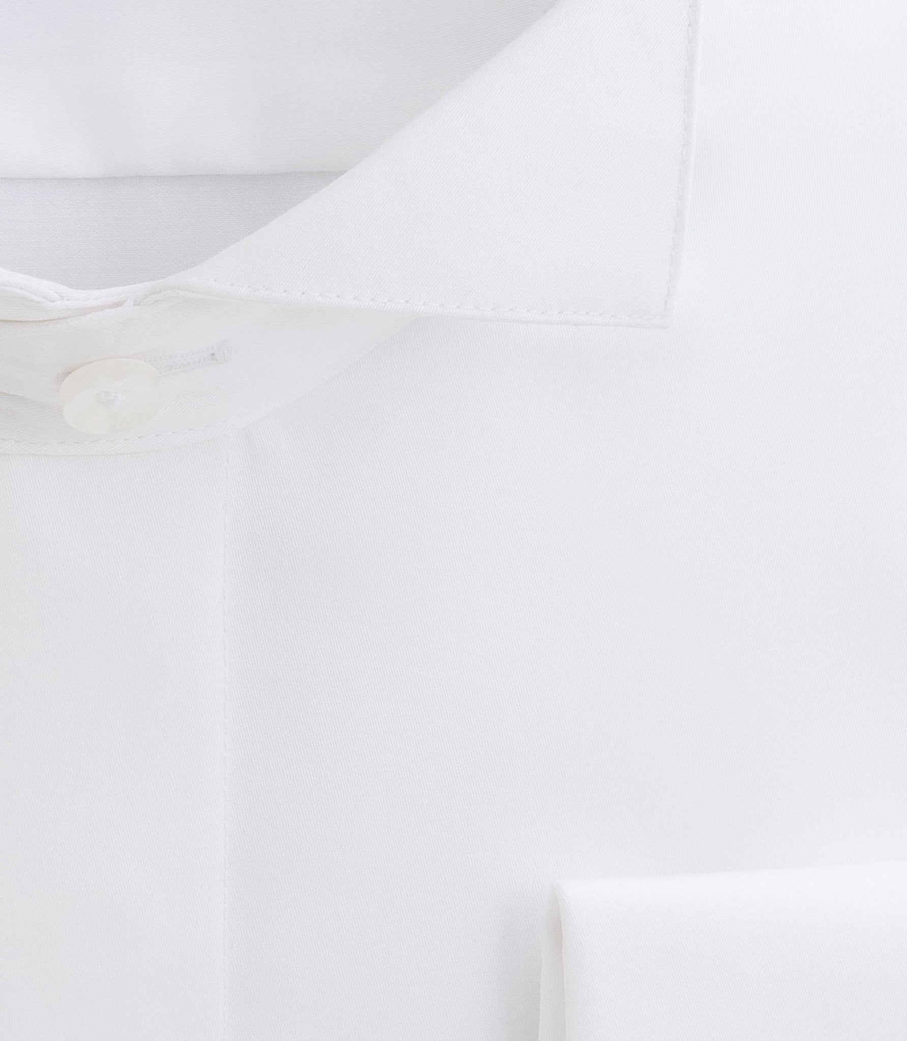 Chemise cérémonie en satin blanc "Metaphor" - IZAC