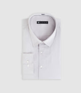 Chemise slim en satin de coton gris clair "Saslimrea" - IZAC