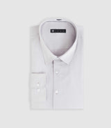 Chemise slim en satin de coton gris clair "Saslimrea" - IZAC