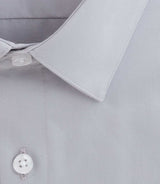 Chemise slim en satin de coton gris "Satinslim" - IZAC