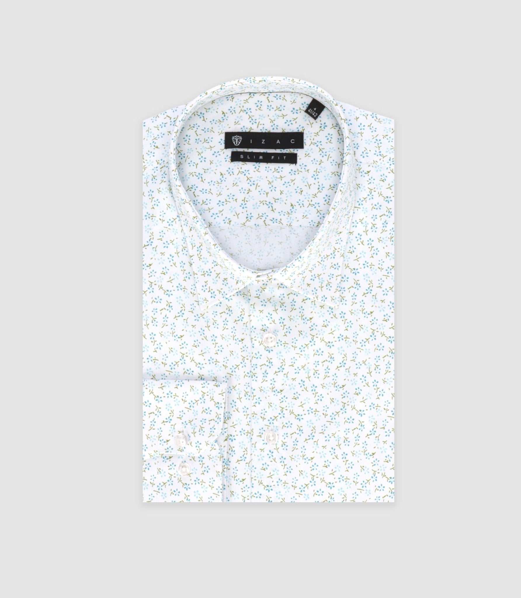 Chemise ville à imprimé vert "Tifast012" - IZAC
